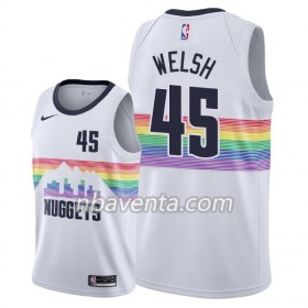 Camiseta Hombre Denver Nuggets Thomas Welsh 45 2018-19 Nike City Edition Blanco Swingman